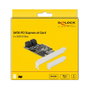 DeLOCK 90395 Controladora PCI Express x4 de 5 Puertos SATA Internos, 6 Gbit/s, Conectores SATA Incluidos, Low Profile, Color Verde