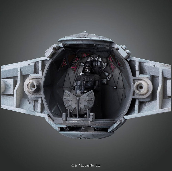 Bandai Star Wars Maqueta 1/72 TIE Advanced con Darth Vader