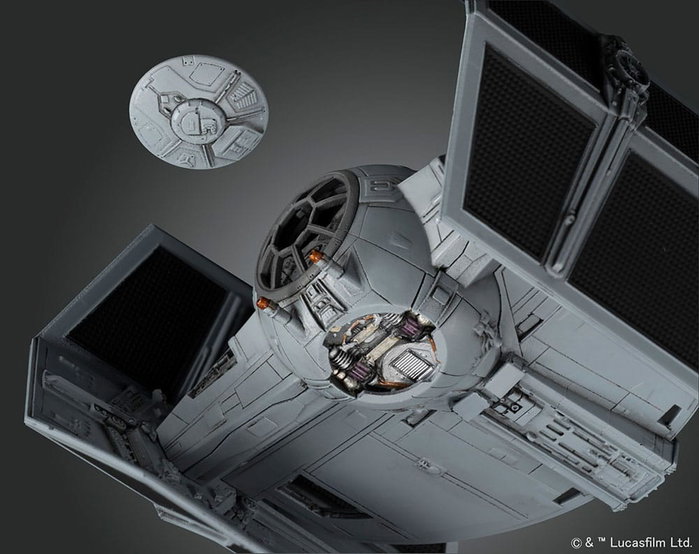 Bandai Star Wars Maqueta 1/72 TIE Advanced con Darth Vader