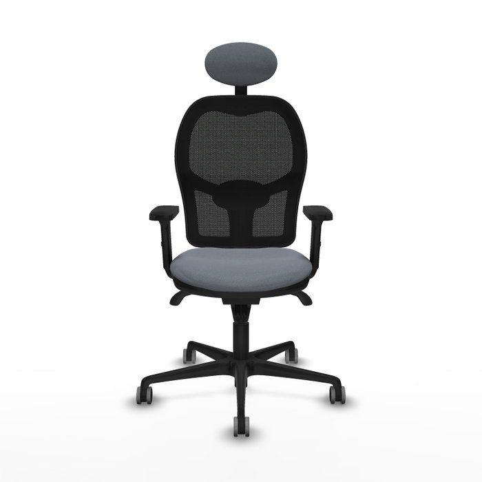 PIQUERAS Y CRESPO Silla de oficina Jorquera Gris y Negro
