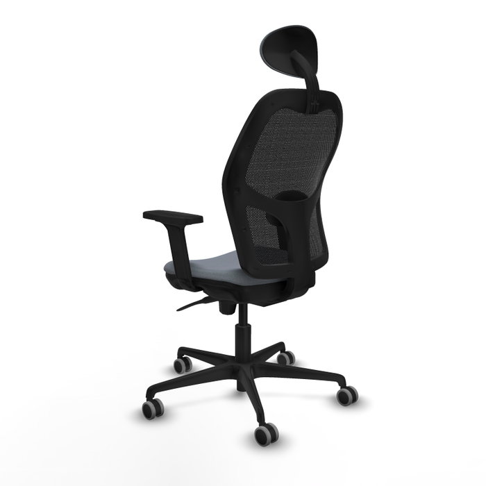 PIQUERAS Y CRESPO Silla de oficina Jorquera Gris y Negro