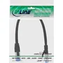 InLine 76833S Cable de Red RJ-45 0.3m Cat6a S/FTP (S-STP) Libre de Halógenos Cobre Negro para Red Ethernet