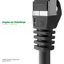 Inline Cable de red Cat6a S/FTP 76833S, 0,3 m, Negro