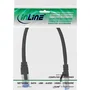 Inline Cable de red Cat6a S/FTP 76833S, 0,3 m, Negro