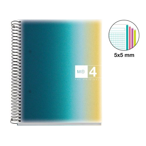 Bloc Miquelrius Aurora Notebook 4 Micro.Tapa Pp A5 120H 70Gr Cuadric.5X5 Iceland Bloc Miquelrius Aurora Notebook 4 Micro.Tapa Pp A5 120H 70Gr Cuadric.5X5 Iceland