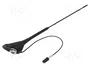 4CARMEDIA Antena de coche de 0,4m con amplificador para Alfa Romeo y Fiat