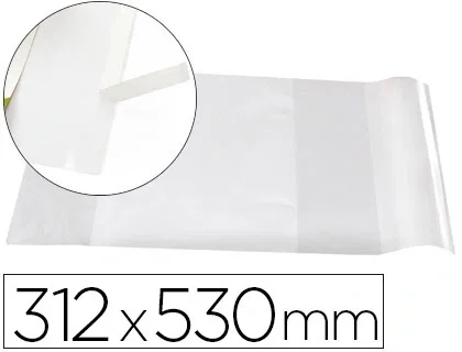 Liderpapel Forralibro nº31 con solapa ajustable adhesivo 312 x 530 mm, pack de 50 Liderpapel Forralibro nº31 con solapa ajustable adhesivo 312 x 530 mm, pack de 50