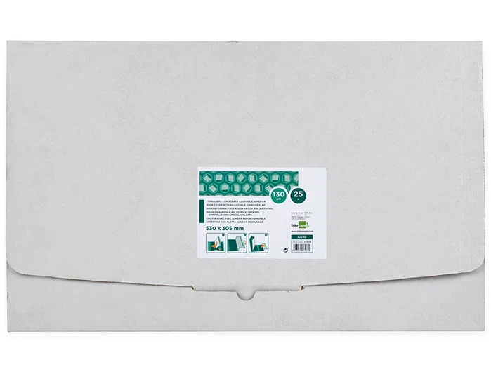 Liderpapel Forralibro nº31 con solapa ajustable adhesivo 312 x 530 mm, pack de 50 Liderpapel Forralibro nº31 con solapa ajustable adhesivo 312 x 530 mm, pack de 50