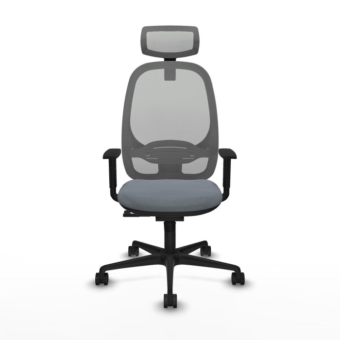 PIQUERAS Y CRESPO Silla de oficina Cilanco con mecanismo Sincro, Gris