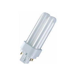 OSRAM DULUX D/E BOMBILLA DE BAJO CONSUMO 10W G24Q-1, 600 LM, BLANCO CÁLIDO 3000K, REGULABLE, 20000 H, REFERENCIA 830