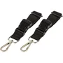 Tineo Juego de 2 Mosquetones Clips para Bolsas de Pañales en Coches de Bebé - Negro - TIN3275054059510