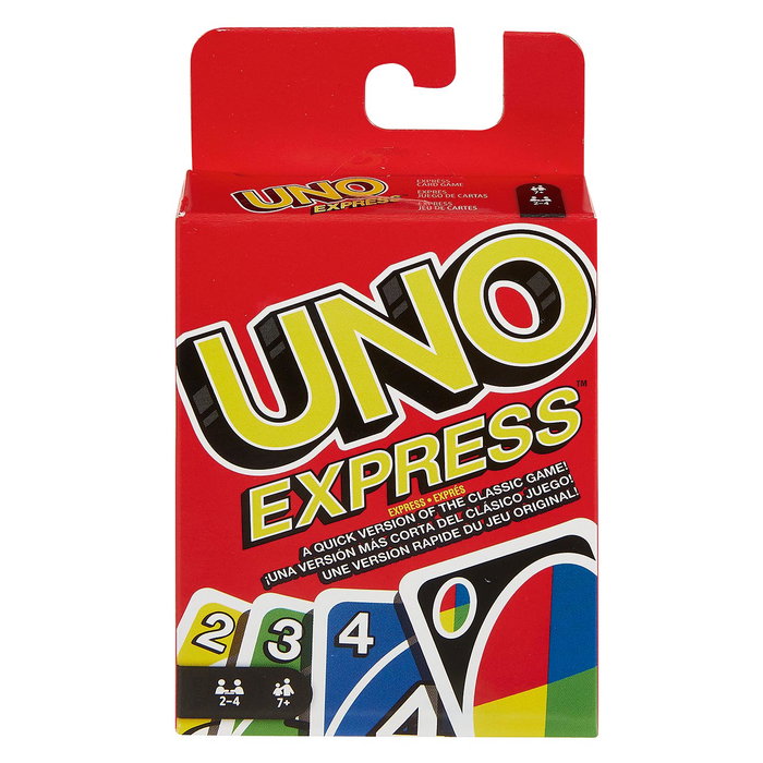 Mattel Games UNO Express GDR45 Juego de Cartas Rápido para 2-4 Jugadores +7 Años