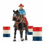 Schleich Cowgirl y Racing Tonneaux - Farm World Range