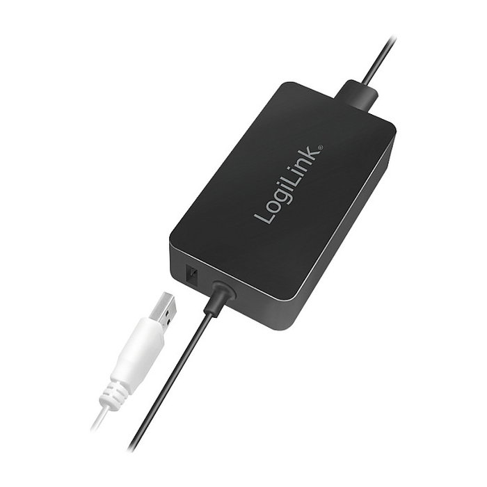 LogiLink Fuente de alimentación para Surface Book, 44W, con puerto USB, negro