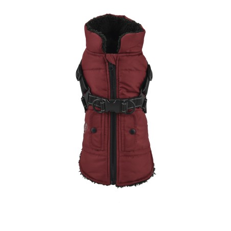 Nayeco Chaqueta con Arnés Rojo 20 cm, Ropa para Perro con Cremallera, Bolsillos y Reflectante, Interior Borreguito y Tejido Repelente al Agua Nayeco Chaqueta con Arnés Rojo 20 cm, Ropa para Perro con Cremallera, Bolsillos y Reflectante, Interior Borreguito y Tejido Repelente al Agua