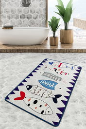 Mijölnir Alfombrilla de Baño 80 x 100 cm, 100% Poliéster, 700 gr/m², Pelo 10 mm, Antibacteriana, Antideslizante, Lavable a Máquina