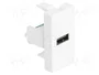 DeLOCK 90911 Módulo Keystone USB 2.0 Tipo-A Hembra a Terminal de 5 Pines Blanco