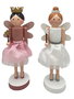 DKD Home Decor Figura Navidad Fantasia Blanco Rosa 10 x 36 x 13 cm