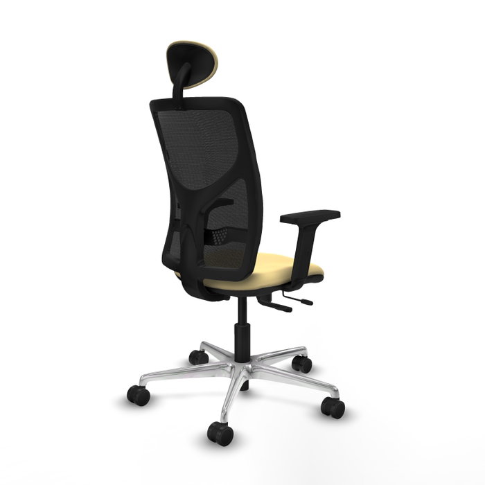 PIQUERAS Y CRESPO Silla de oficina Motilla con mecanismo Sincro/Traslack, Crema y Negro PIQUERAS Y CRESPO Silla de oficina Motilla con mecanismo Sincro/Traslack, Crema y Negro