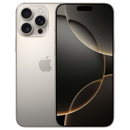 Apple iPhone 16 Pro Max - Smartphone 6.9" Super Retina XDR, 256GB, Titanio Natural, Cámara 48MP, 5G, iOS 18, Batería Larga Duración, Resistente al Agua IP68