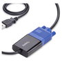 StarTech.com Adaptador Crash Cart USB a VGA y Mini DisplayPort para Portátil - Consola KVM Portátil con Transferencia de Archivos y Captura de Video - TAA - Negro