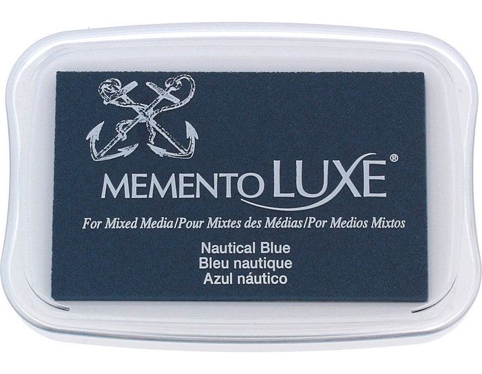 Tsukineko MEMENTO LUXE Almohadilla de Tinta Azul Náutico 96x63mm Tsukineko MEMENTO LUXE Almohadilla de Tinta Azul Náutico 96x63mm