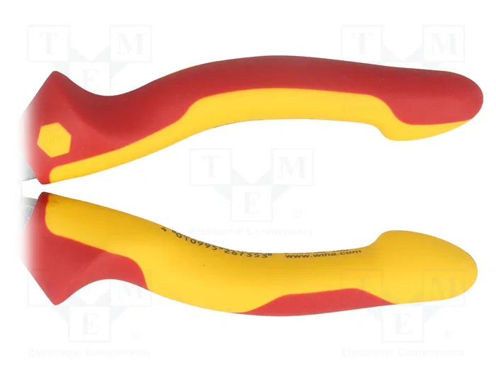 WIHA Alicates semiredondos aislados 160 mm