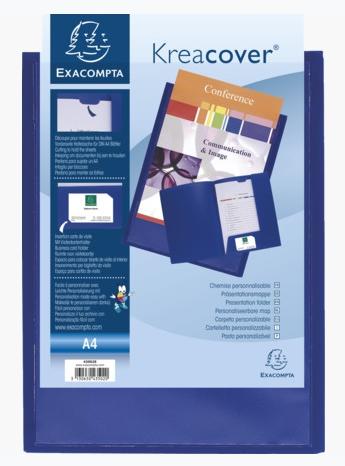 Exacompta Carpeta De Proyectos Krea Cover Personalizable A4 Polipropileno Azul Exacompta Carpeta De Proyectos Krea Cover Personalizable A4 Polipropileno Azul