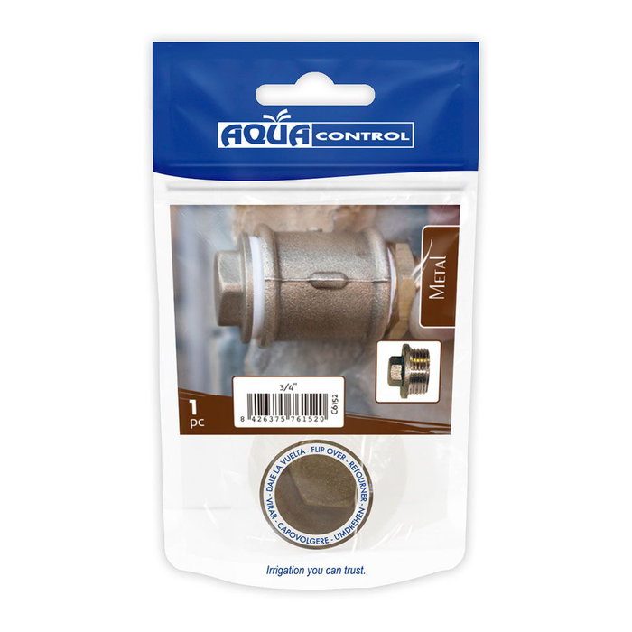 Aqua Control Tapón Macho 3/4" Latón para Tubería Aqua Control Tapón Macho 3/4" Latón para Tubería