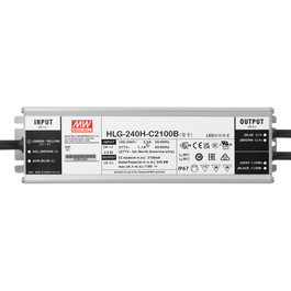 Meanwell Driver LED 240W 90-305VAC 2100mA IP67 Fuente Alimentación Constante
