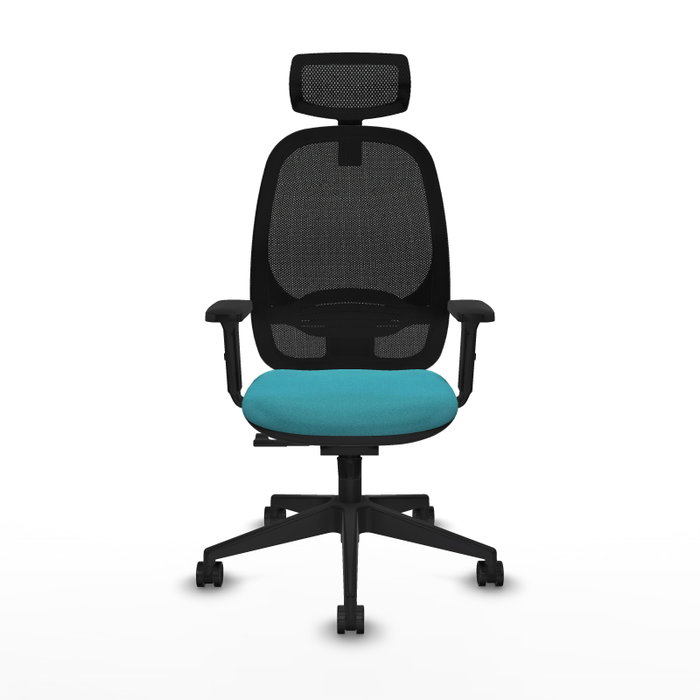 PIQUERAS Y CRESPO Silla de oficina Cilanco con mecanismo Sincro, Turquesa y Negro PIQUERAS Y CRESPO Silla de oficina Cilanco con mecanismo Sincro, Turquesa y Negro