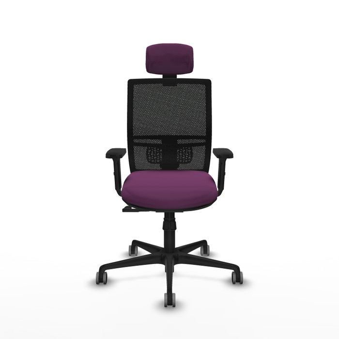 PIQUERAS Y CRESPO Silla de oficina Yunquera Morado y Negro