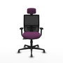 PIQUERAS Y CRESPO Silla de oficina Yunquera Morado y Negro