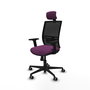 PIQUERAS Y CRESPO Silla de oficina Yunquera Morado y Negro