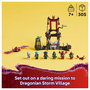 LEGO Ninjago 71841 Drachensturmdorf Aldea de la Tormenta Dragónida - Juego de Construcción de 305 Piezas para Niños y Niñas de 7+ Años