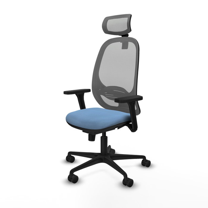 PIQUERAS Y CRESPO Silla de oficina Cilanco con mecanismo Sincro, Azul cielo y Gris PIQUERAS Y CRESPO Silla de oficina Cilanco con mecanismo Sincro, Azul cielo y Gris