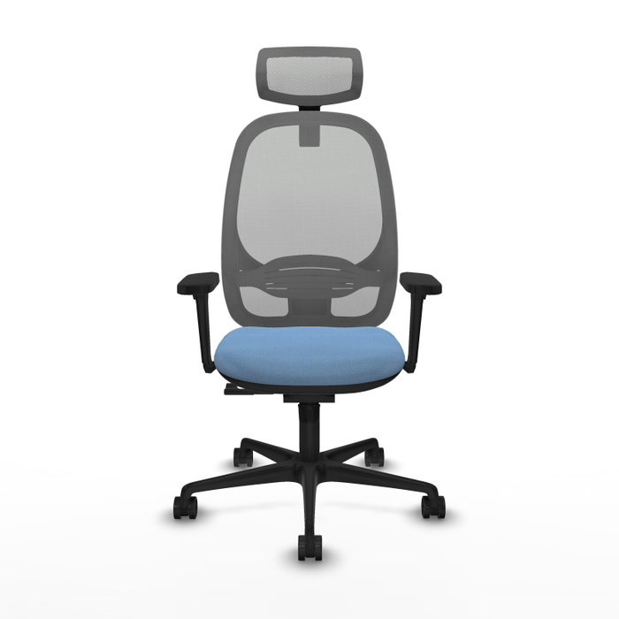 PIQUERAS Y CRESPO Silla de oficina Cilanco con mecanismo Sincro, Azul cielo y Gris PIQUERAS Y CRESPO Silla de oficina Cilanco con mecanismo Sincro, Azul cielo y Gris