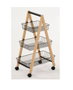 DKD Home Decor Frutero Loft Negro Natural 32 x 48 x 79 cm Acero Pino