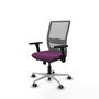 PIQUERAS Y CRESPO Silla de oficina Haches Morado y Gris
