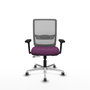 PIQUERAS Y CRESPO Silla de oficina Haches Morado y Gris