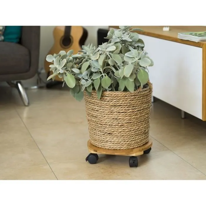 Nature Mesa enrollable para plantas de bambú H8 x Ø30 cm