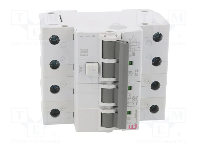 ETI POLAM RCBO KZS 3P+N 16A 30mA
