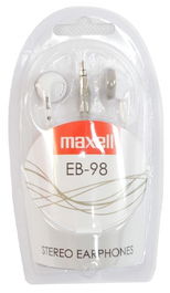 Maxell Auriculares MINI EB98, Blanco - Audífonos Inalámbricos Compactos