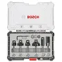 Bosch Professional 2607017468 Caja de 6 Fresas de Afeitar/Chaflanar/Redondear con Vástago de 6 mm