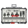 Bosch Professional Caja de 6 fresas de afeitar/chaflanar/redondear con vástago de 6 mm