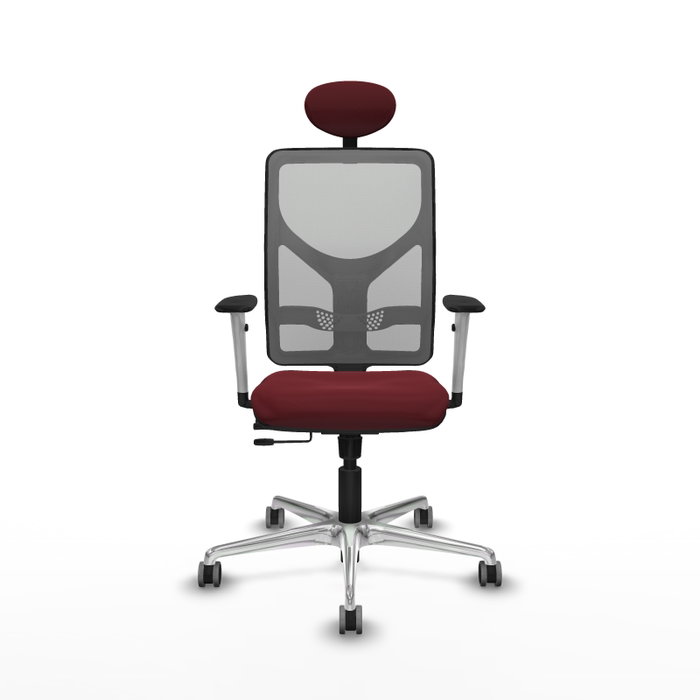 PIQUERAS Y CRESPO Silla de oficina Motilla con mecanismo Sincro/Traslack, Granate y Gris PIQUERAS Y CRESPO Silla de oficina Motilla con mecanismo Sincro/Traslack, Granate y Gris