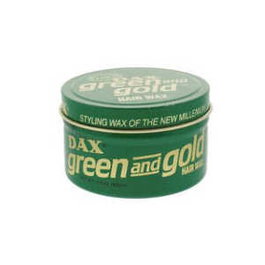 Dax Green and Gold 99g Cera de fijación fuerte para cabello corto