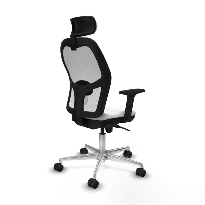 PIQUERAS Y CRESPO Silla de oficina Jorquera Blanca con Mecanismo Sincro