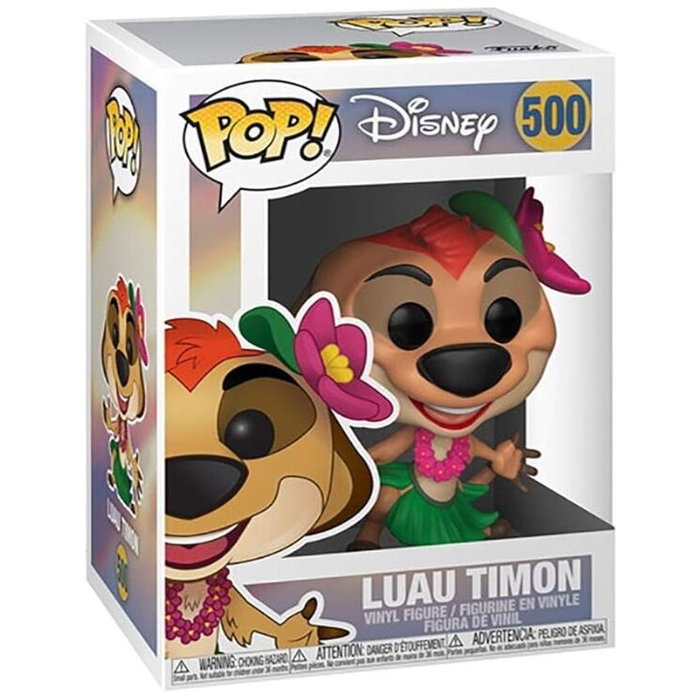 Funko Figura POP Disney El Rey Leon Luau Timon Vinilo 9cm Caja Regalo