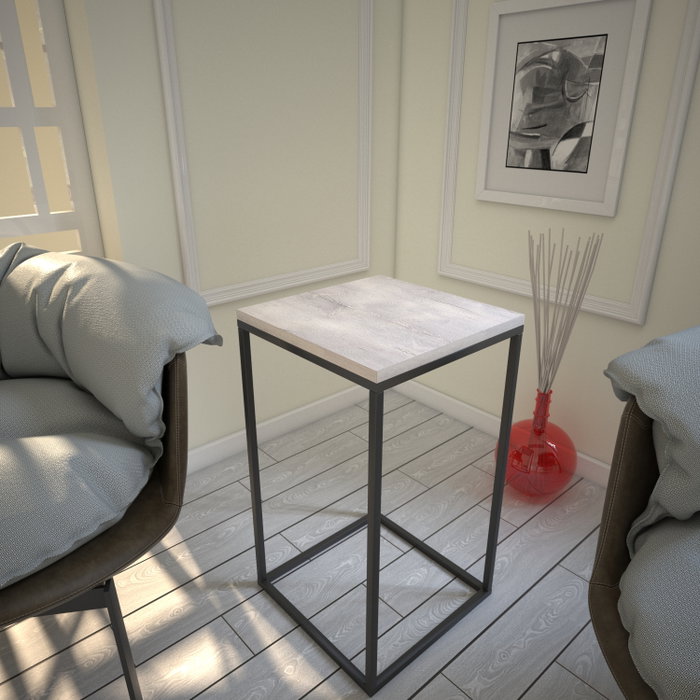 Hanah Home Mesa Auxiliar Roble Marino 35x35x62cm Hanah Home Mesa Auxiliar Roble Marino 35x35x62cm